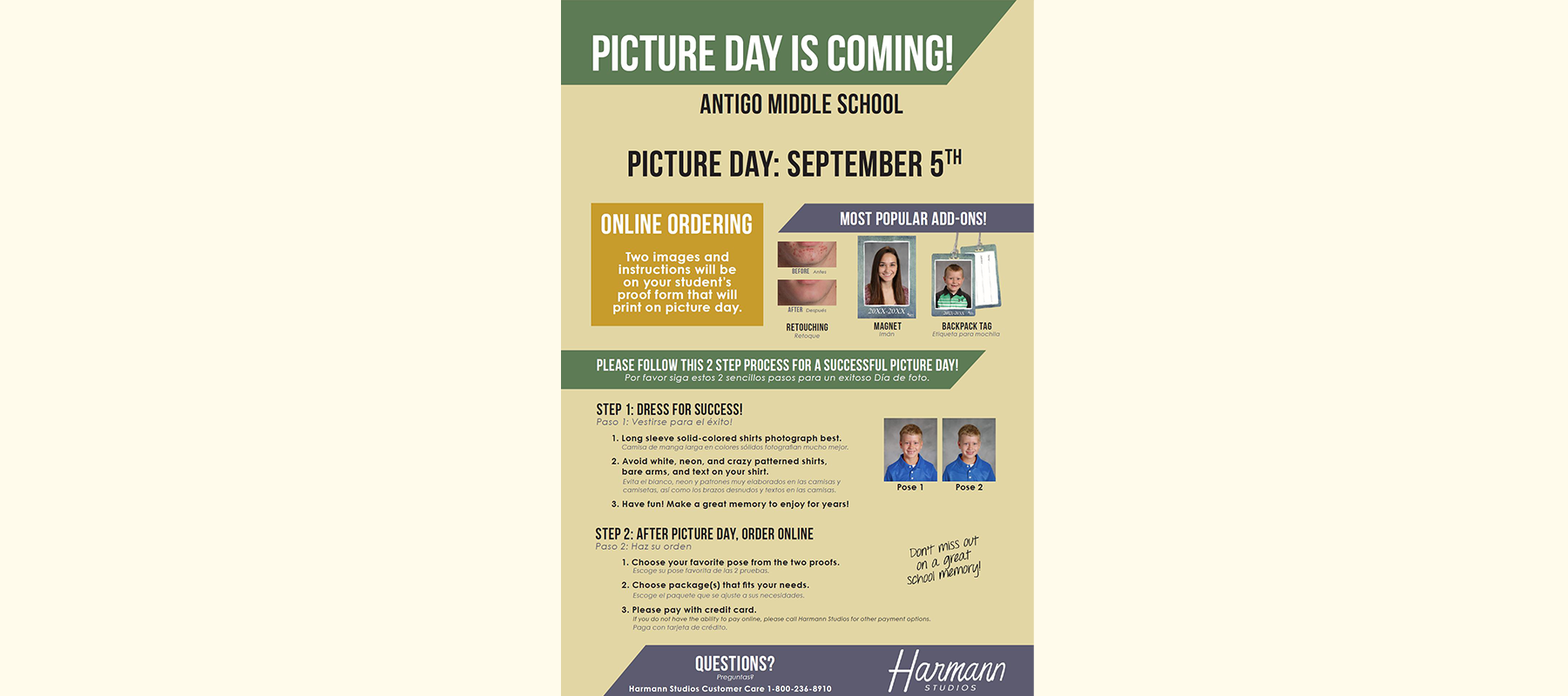 Picture Day is September 5th