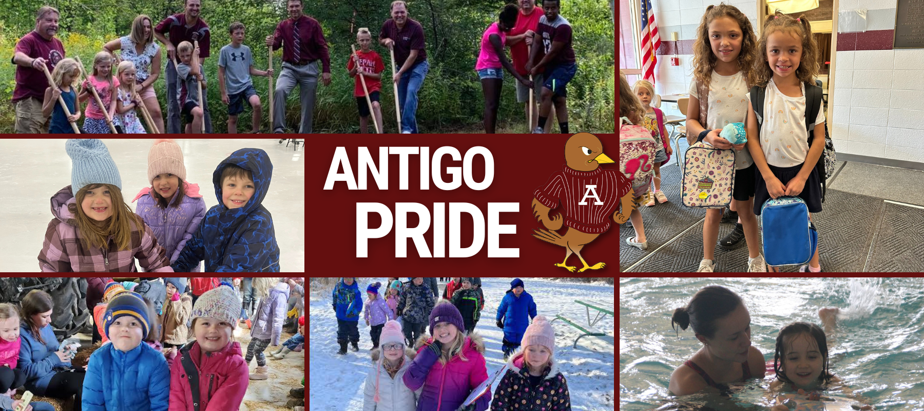 Antigo Pride, with several photos of school district students