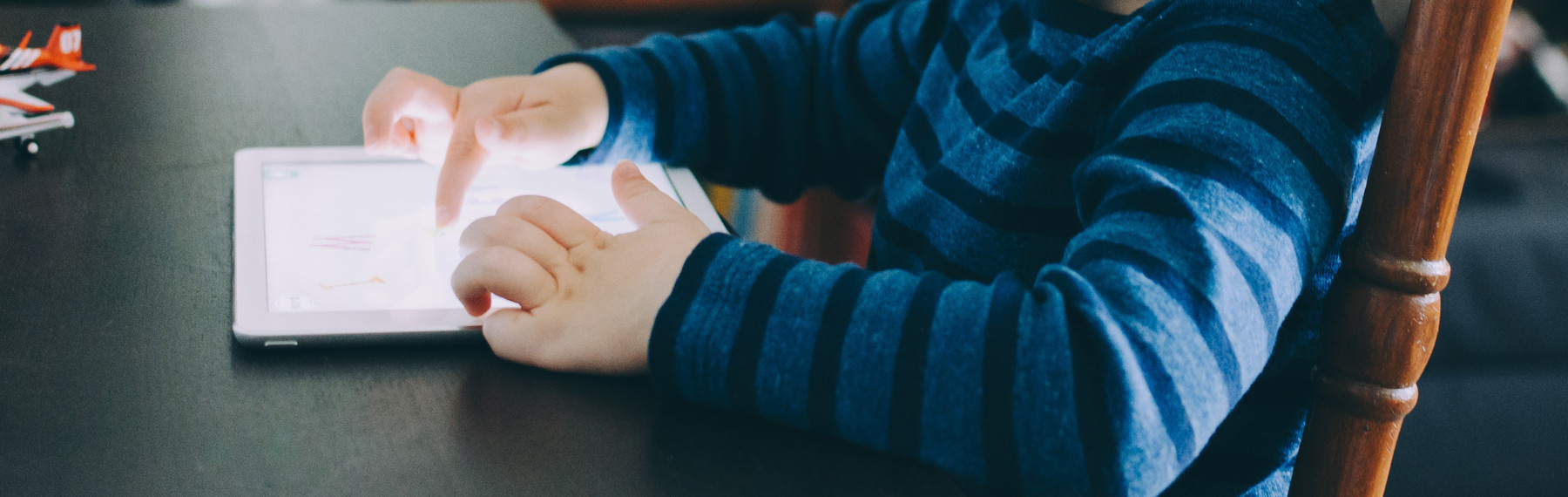 Child on tablet